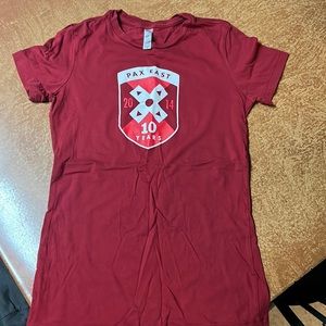 Red 2014 PAX East 10 Year Anniversary tshirt